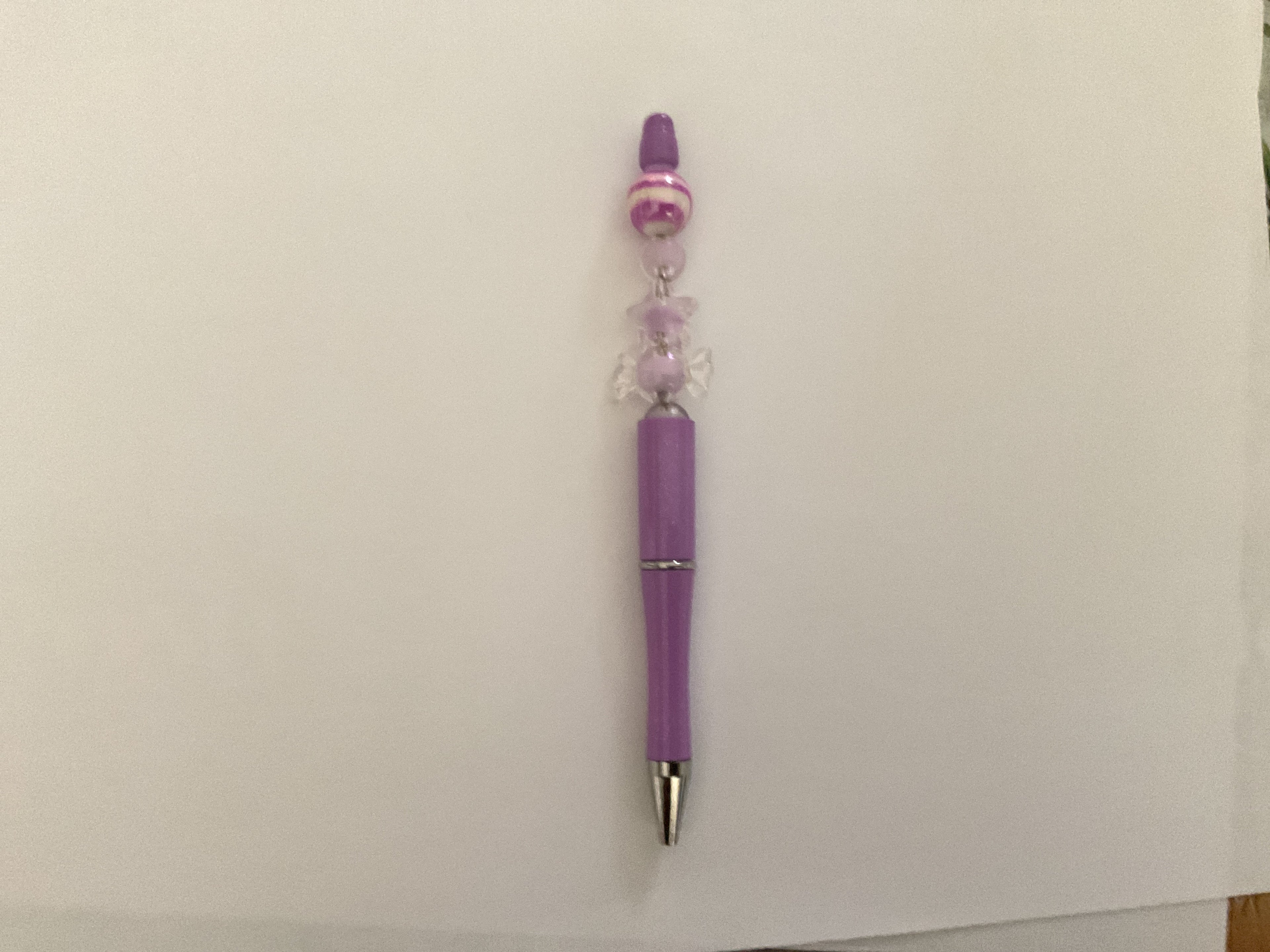 Purple beaded pen