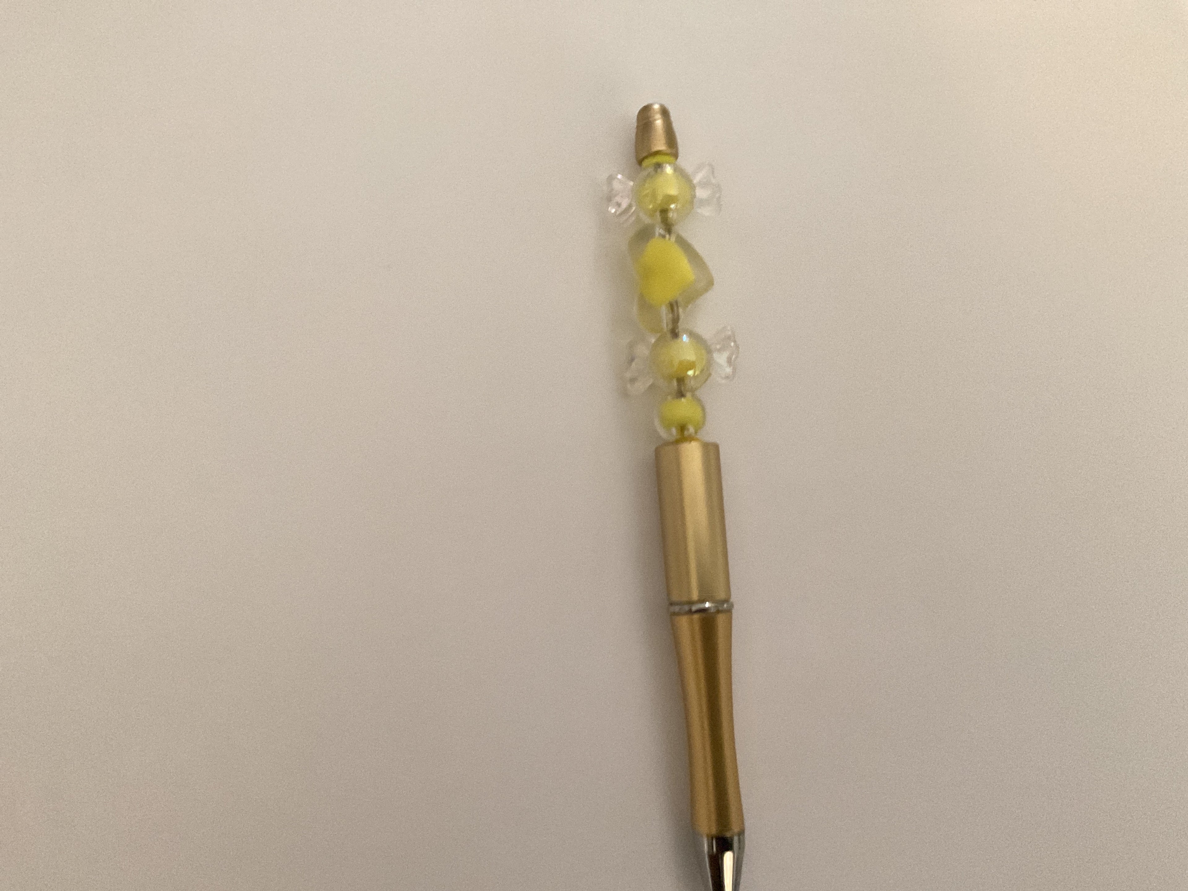 Gold beaded pen
