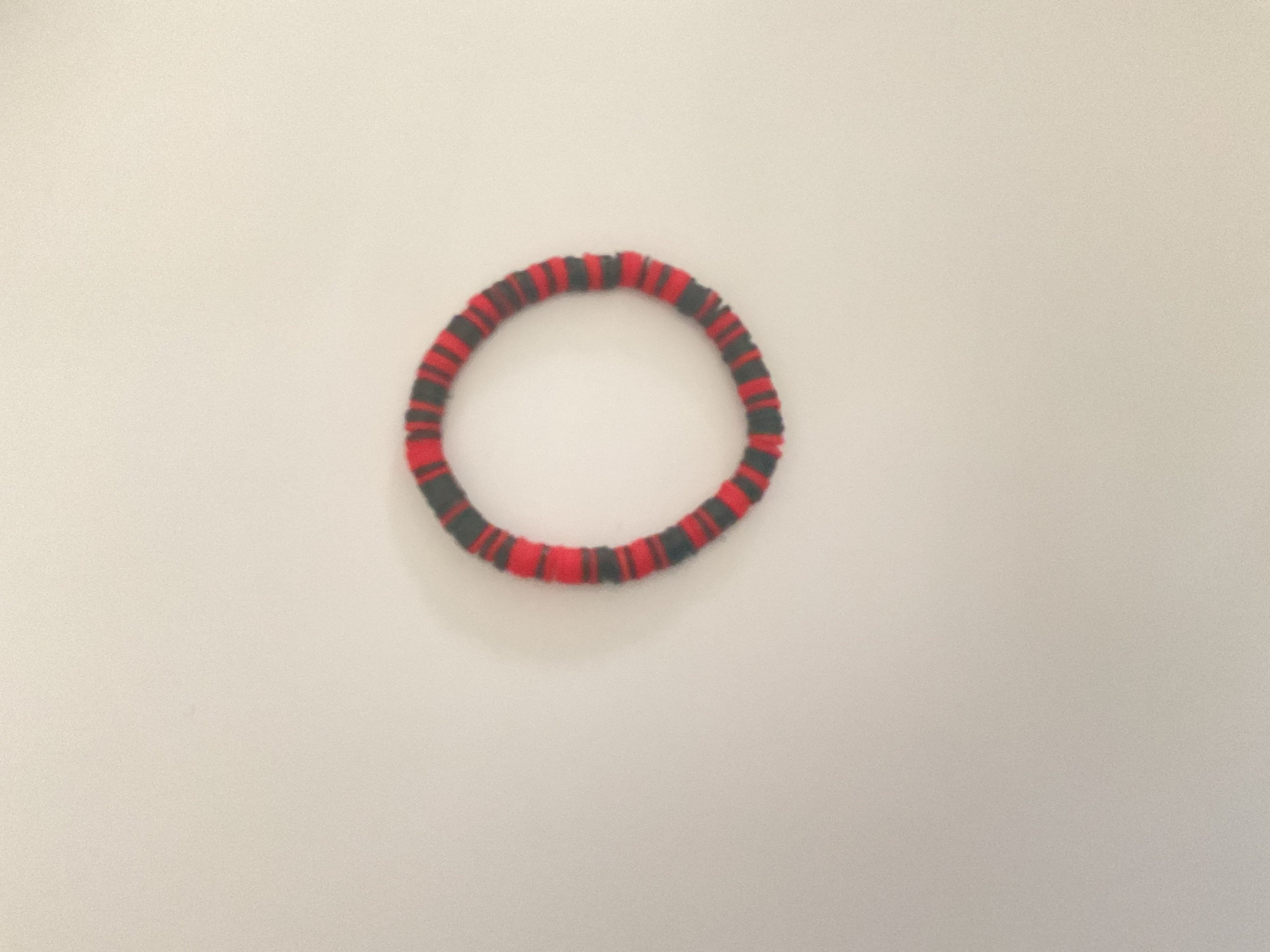 Dark love clay bead bracelet