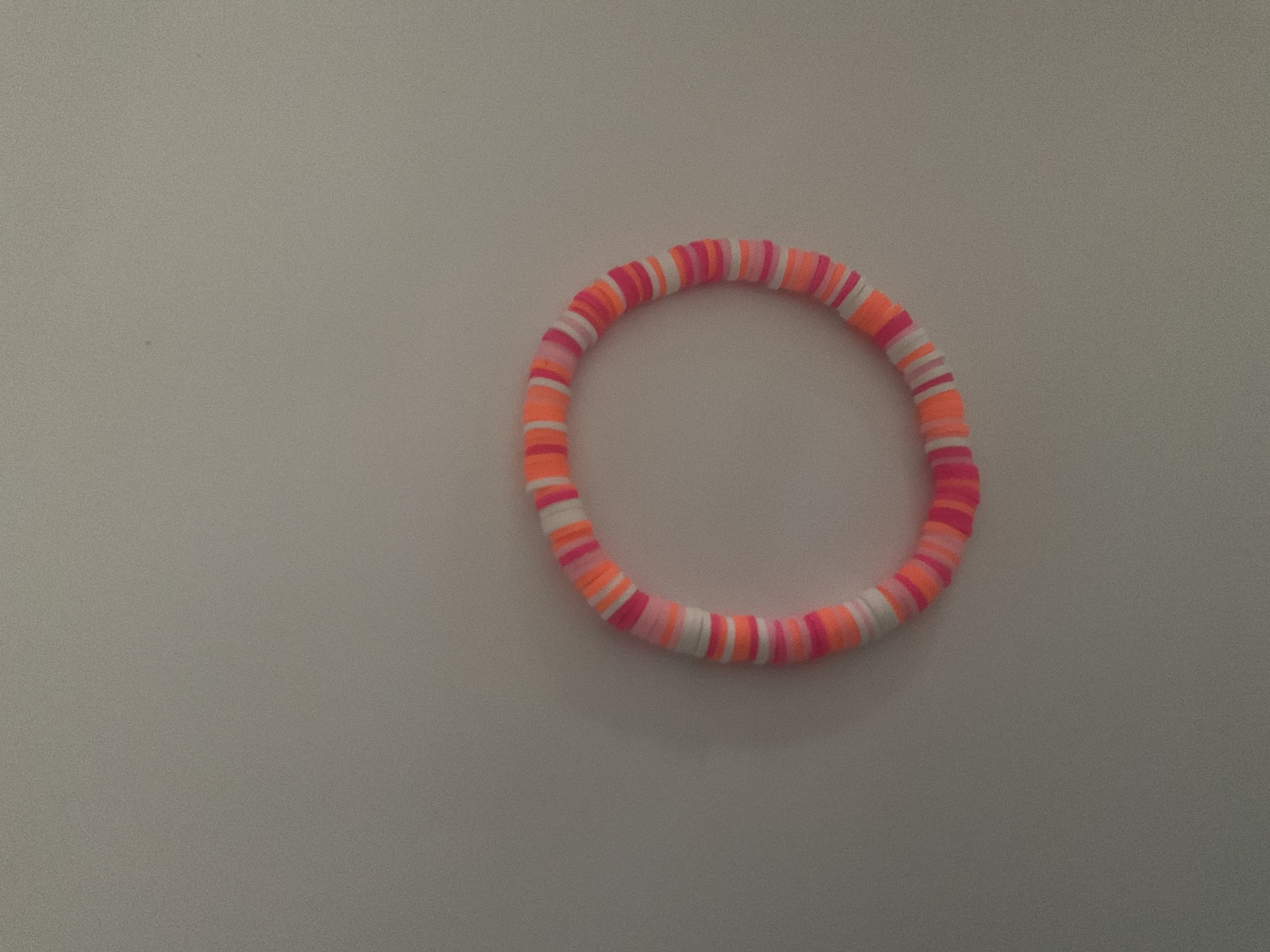 Surfer girl clay bead bracelet