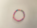 Purple Easter clay bead bracelet