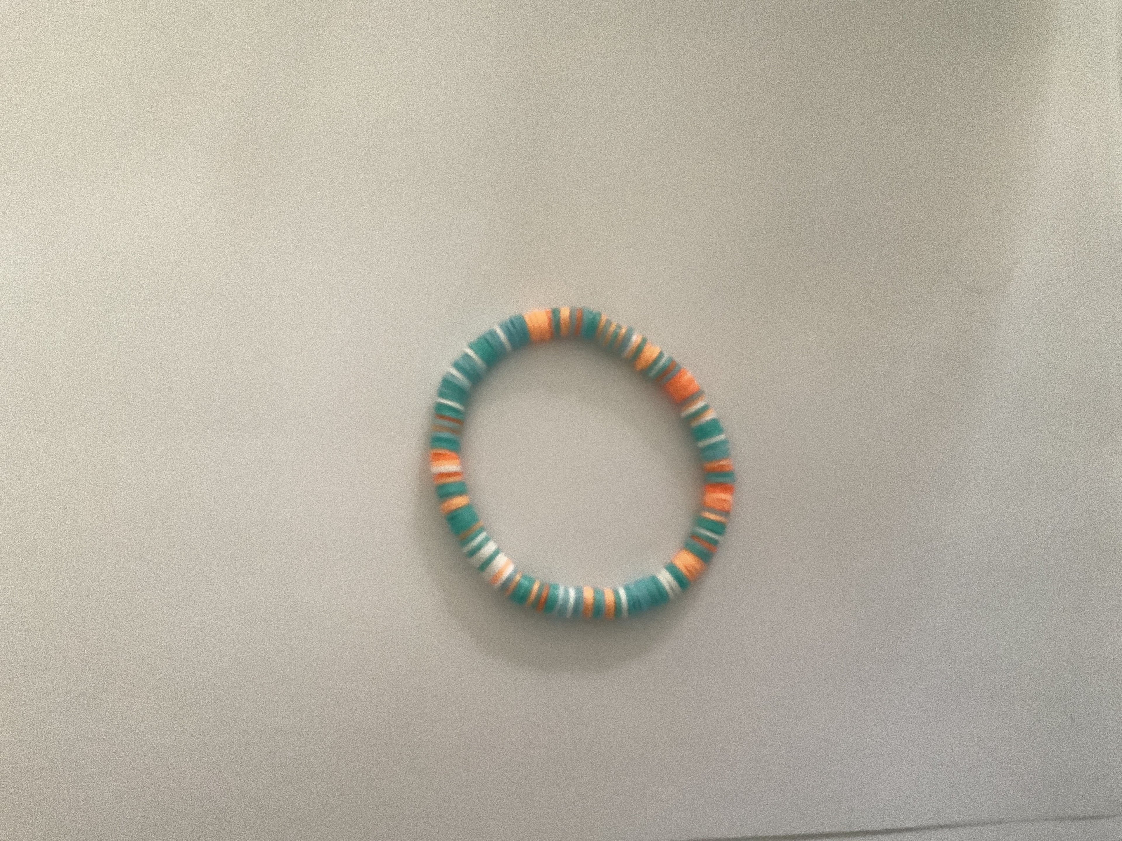 The bluey clay bead bracelet