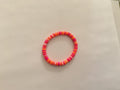 Beach sunset clay bead bracelet