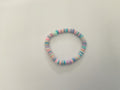 Mermaid scales clay bead bracelet