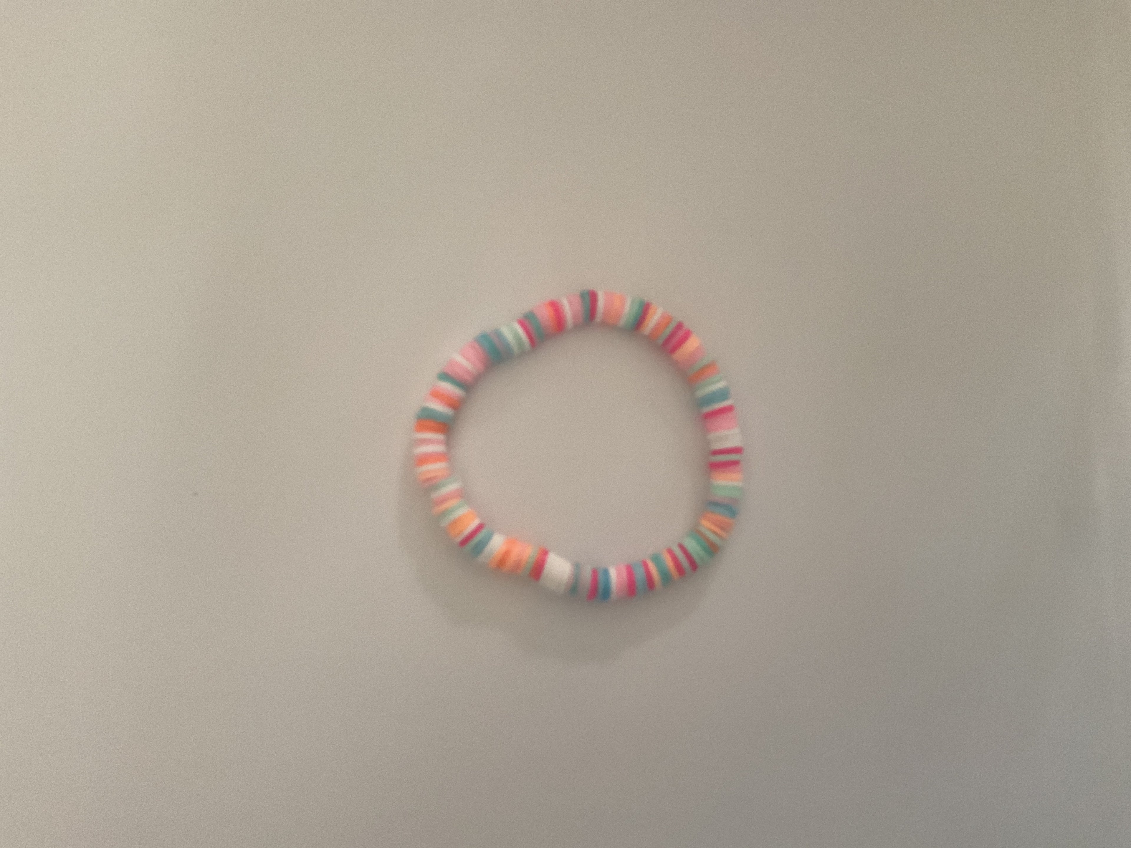 Island girl clay bead bracelet
