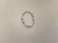 Rainbow corn clay bead bracelet